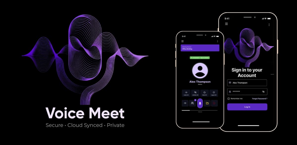 Voice Meet App Interface Preview